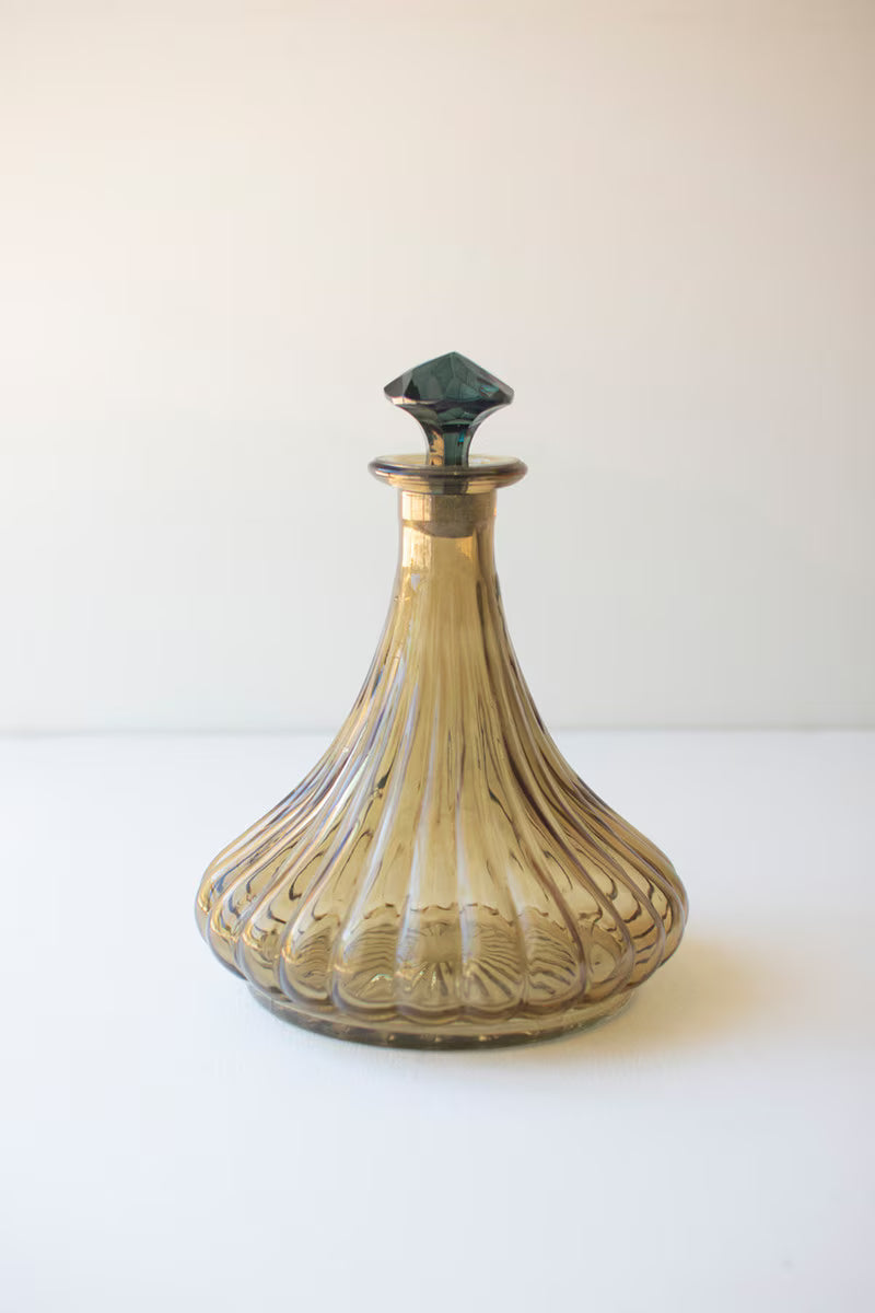 Glass Decanters - Fluted/Knobby