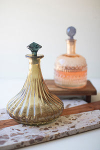 Glass Decanters - Fluted/Knobby