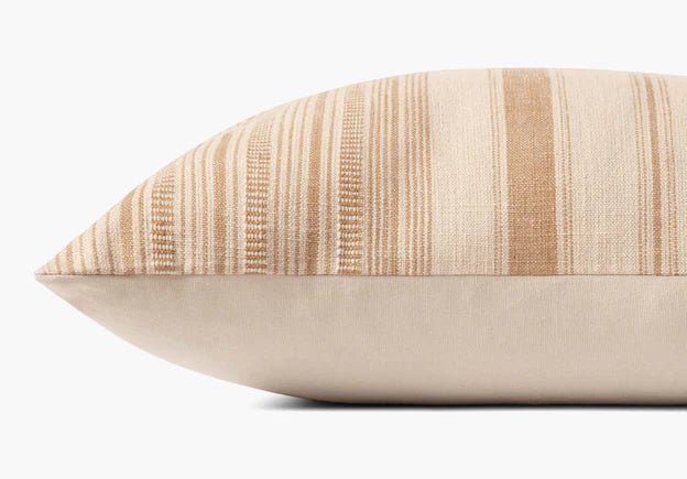 Celina 18"x18" Pillow - Ivory/Wheat