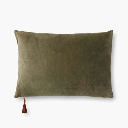 16"x26" Pillow - Moss / Beige