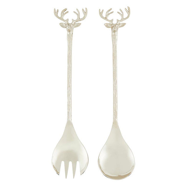 Silver Stag Salad Serving Set