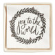 Ceramic Cocktail Napkin Tray - Joy to the World