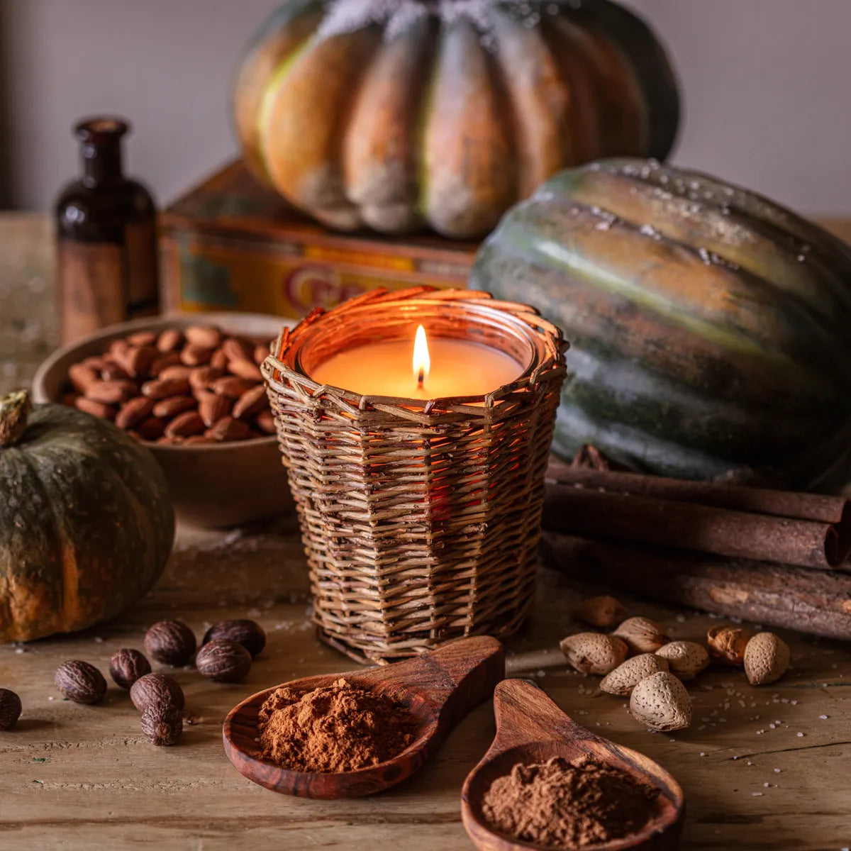 Wicker Basket Candles - Fall Scents