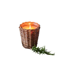 Wicker Basket Candles - Holiday Scents