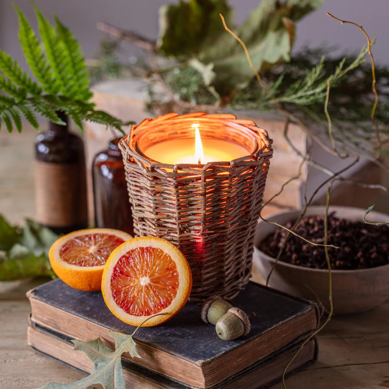 Wicker Basket Candles - Fall Scents