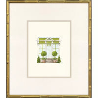 Conservatory in Gold Bamboo Frame - Sold in Set of 2