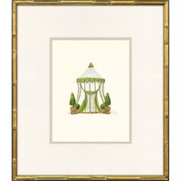 Conservatory in Gold Bamboo Frame - Sold in Set of 2