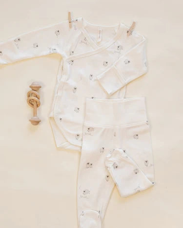 Side Snap Bodysuit + Pant Set || Sheep