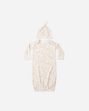 Bamboo Baby Gown + Hat Set || Bloom