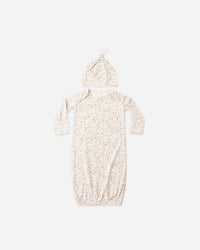 Bamboo Baby Gown + Hat Set || Bloom