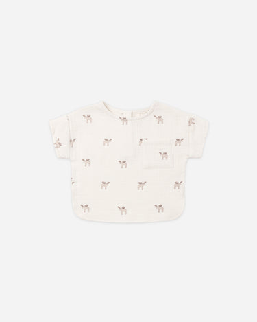 Woven Boxy Top || Moose