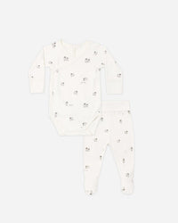 Side Snap Bodysuit + Pant Set || Sheep