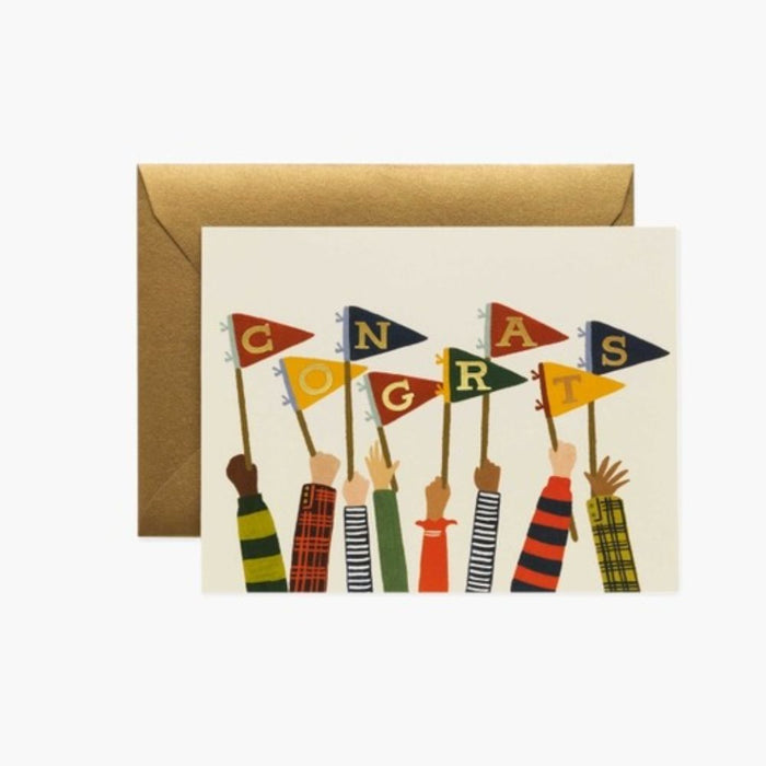 Congrats Pennants Card