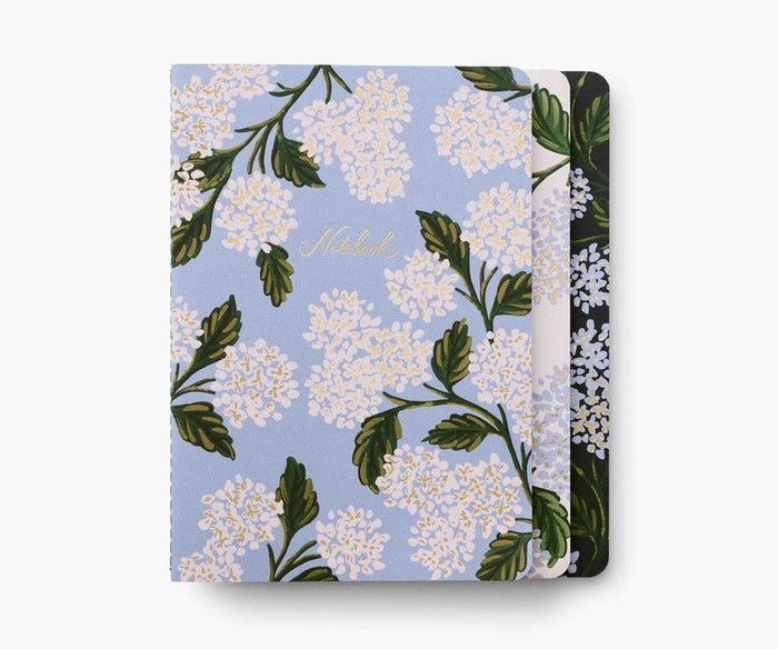 Set of 3 Hydrangea Notebooks