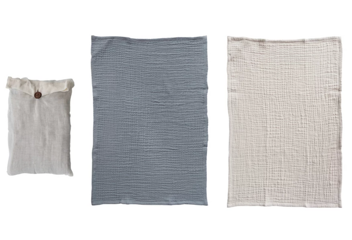 Cotton Double Cloth Tea Towels- Set of 2