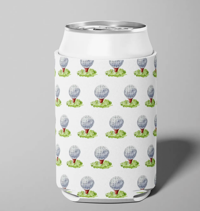 Golf Balls Golfing Can Cooler