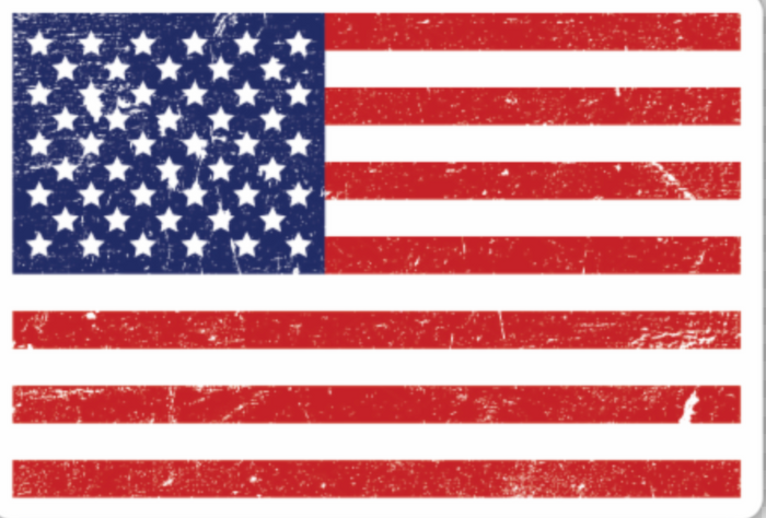 American Flag Sticker