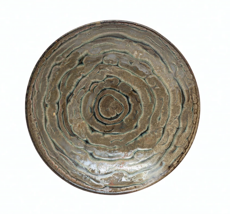 Decorative Stoneware Platter