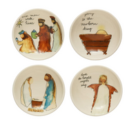 Stoneware Nativity Trinket Dish