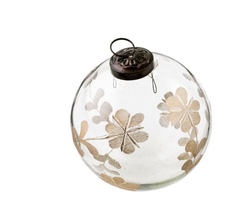 Floral Etched Ornaments