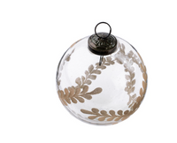Floral Etched Ornaments