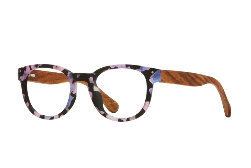 Astrid Matt lavender Tortoise/ Wood Glasses