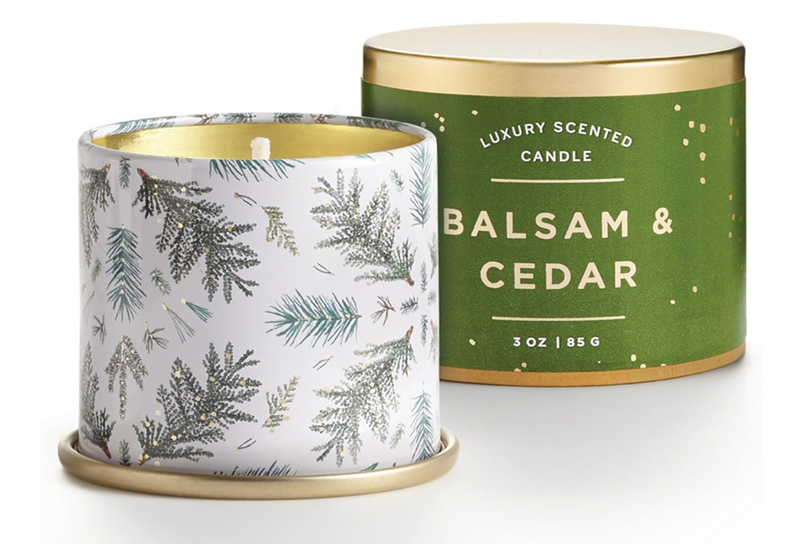 Balsam & Cedar Demi Tin Candle