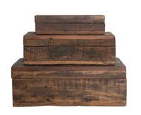 Vintage Reclaimed Wood Boxes