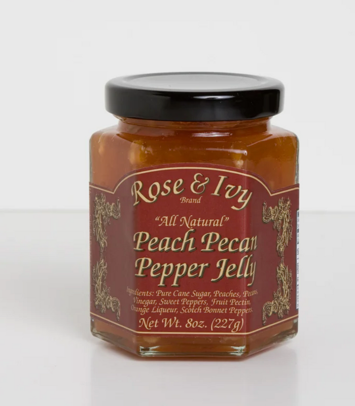 Captain Rodney's Rose & Ivy Peach Pecan Pepper Jelly