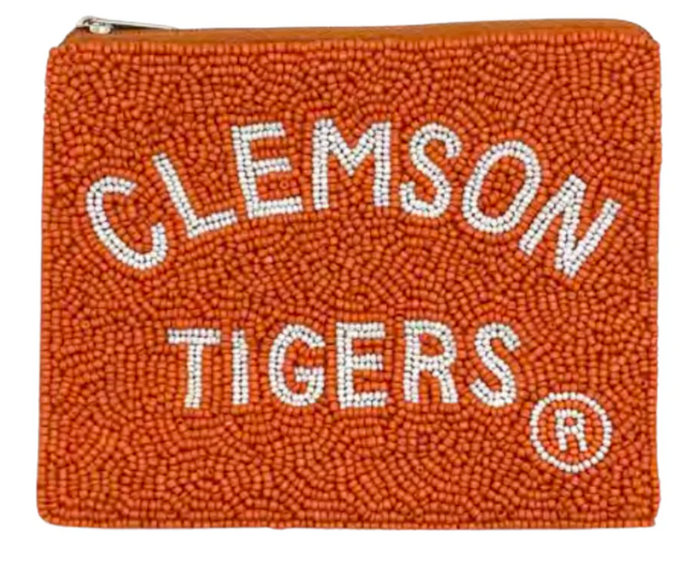 College Beaded Pouch