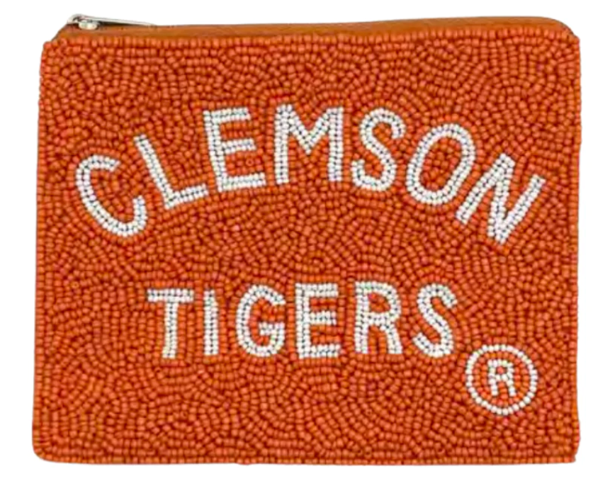 College Beaded Pouch