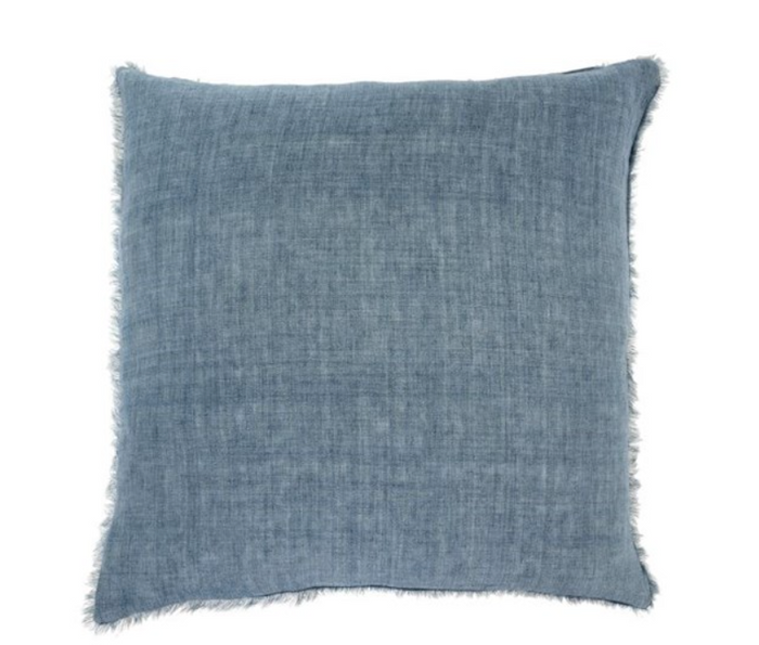 Lina Linen Pillow Arctic Blue