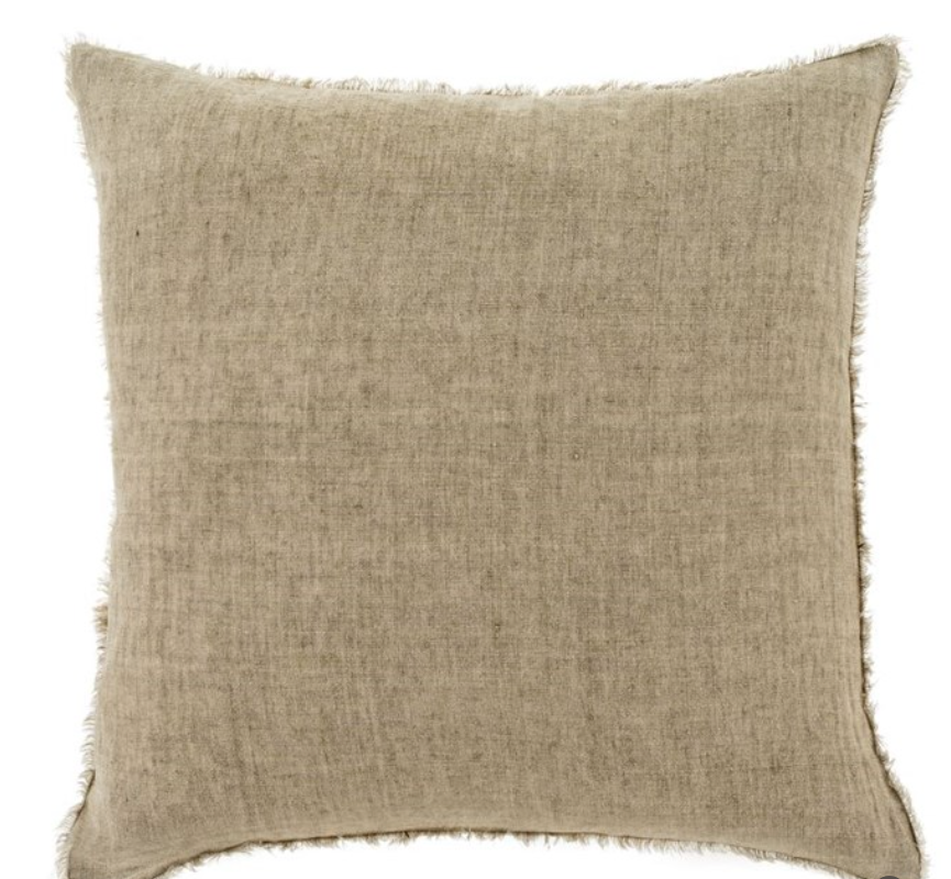 Lina Linen Pillow Almond