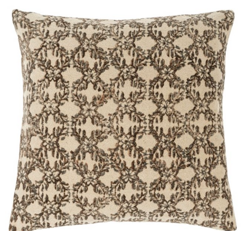 Mira Block Print Chenille Pillow