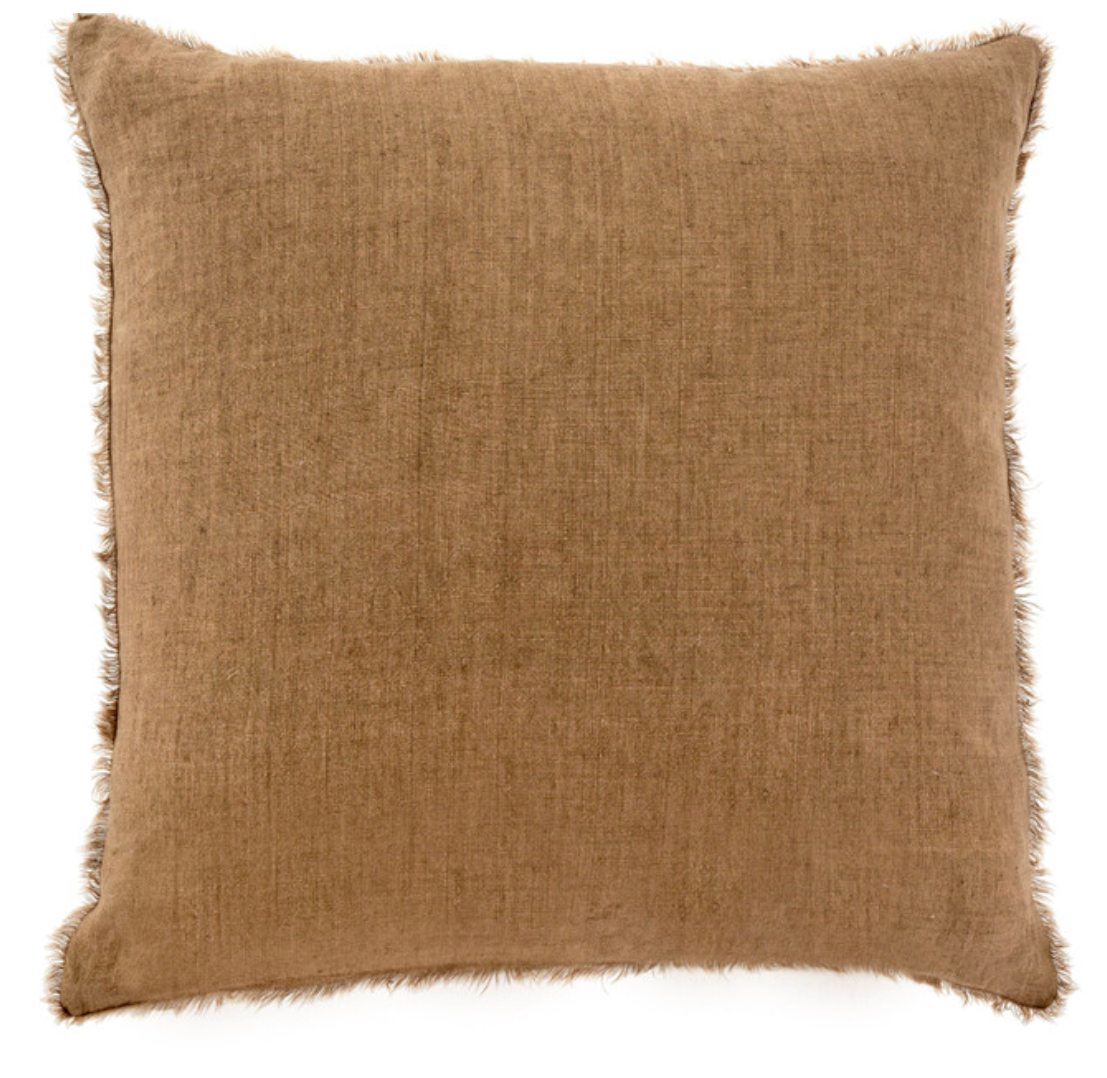 Lina Linen Pillow Hazelnut