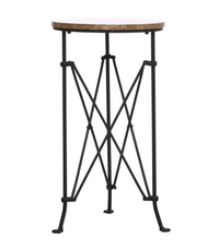 Metal Table w/ Marble Top