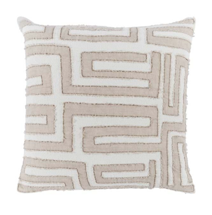 Mateo Natural/ Ivory Pillow - 22x22