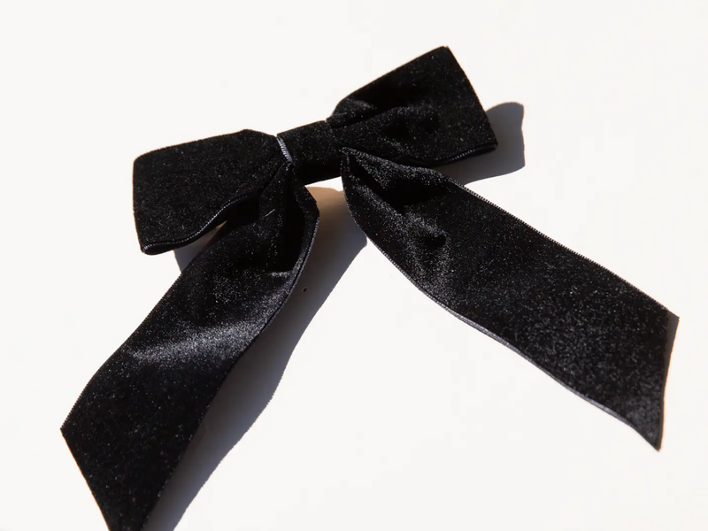 The Girlie Bow- Black Velvet