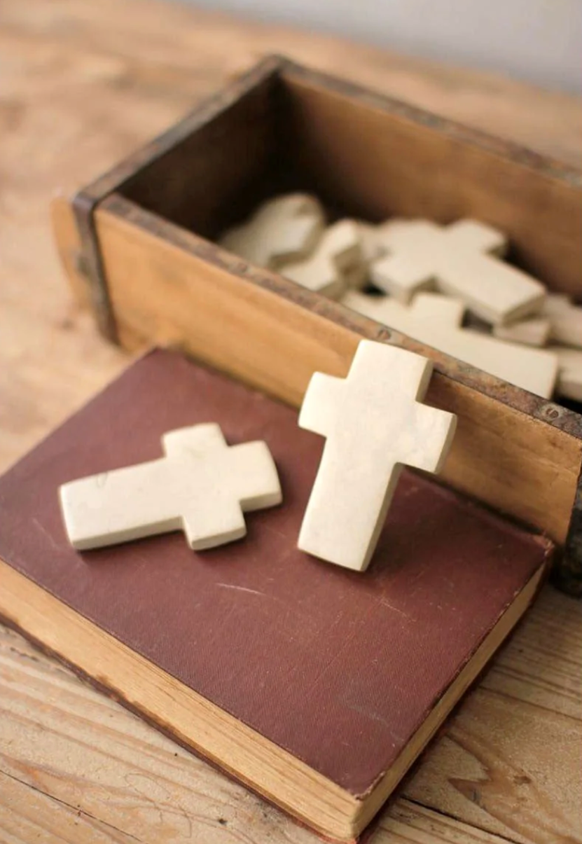 Hand Carved Stone Cross