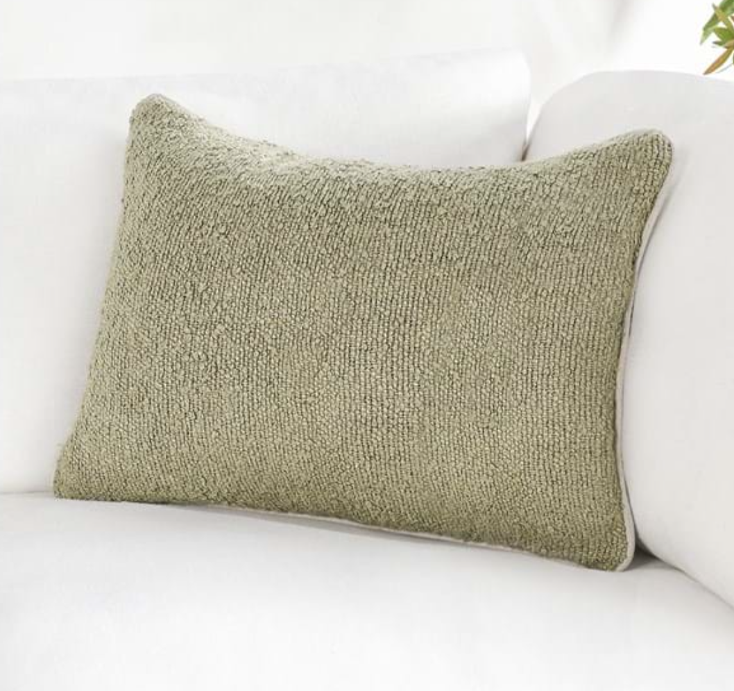 Sava Wheat Green Pillow