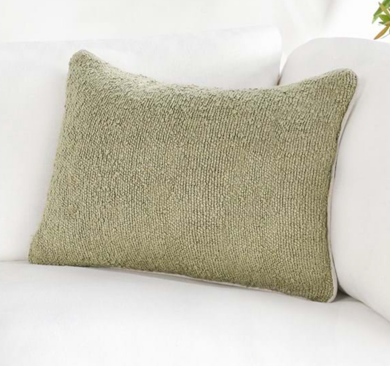 Sava Wheat Green Pillow