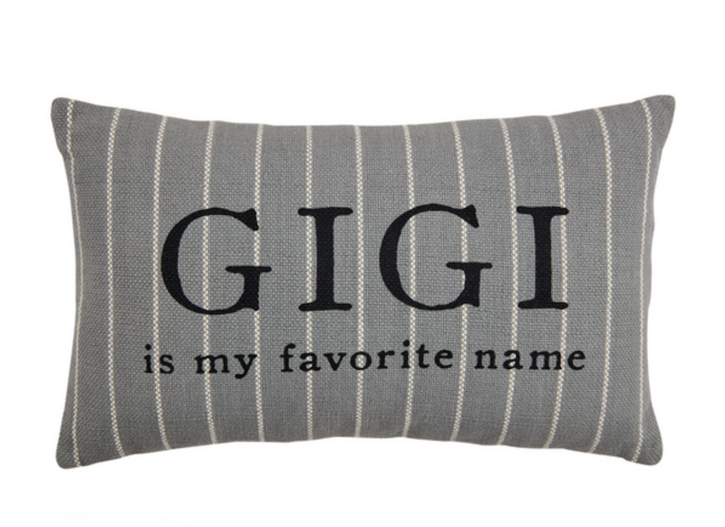 Grandma Nickname Striped Pillow