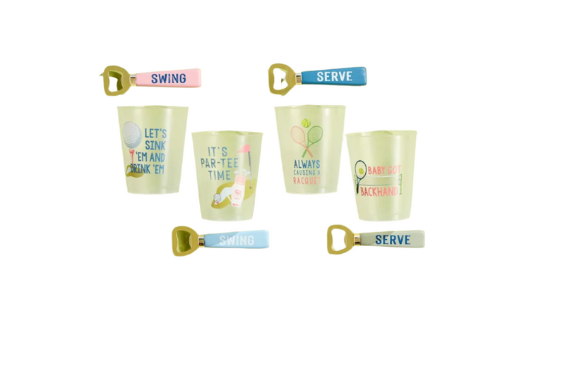 Tennis & Golf Party Cup Set