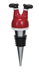 Zinc Alloy Wine Stopper with Hand-Painted Glass