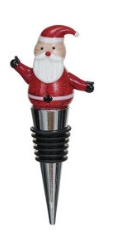 Zinc Alloy Wine Stopper with Hand-Painted Glass