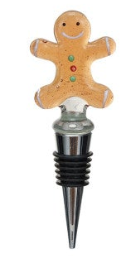 Zinc Alloy Wine Stopper with Hand-Painted Glass