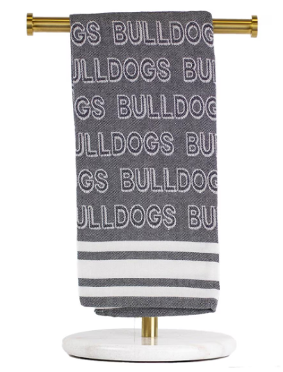 Bulldog Jacquard Hand Towel