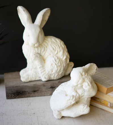 Faux Concrete Rabbits