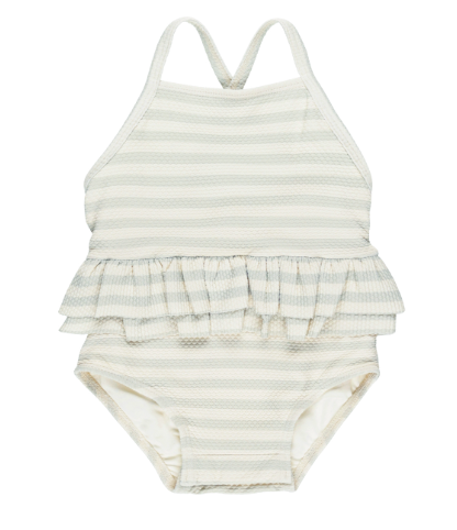 Ruffled One-Piece Swimsuit || Mint