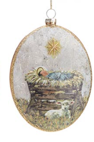 Divine Impression Holy Family Glass Ornaments
